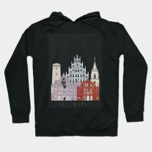 Bielefeld skyline poster Hoodie